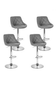 Artiss Set of 4 Kitchen Bar Stools Swivel Bar Stool