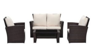 Rattan Wicker Outdoor Lounge Set 