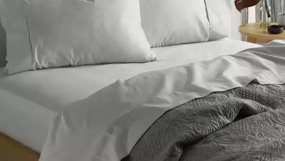 Silver 1500TC Cotton Rich Sheet Set