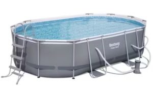 Bestway Power Steel Oval Wall Pool Set