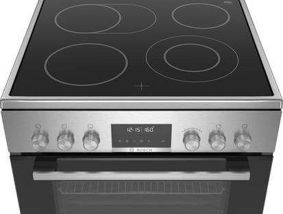 Bosch 60cm stainless steel electric freestanding cooker Series 6