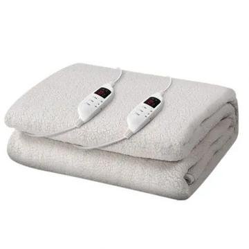 Giselle Bedding queen fleece electric blanket fitted on a bed