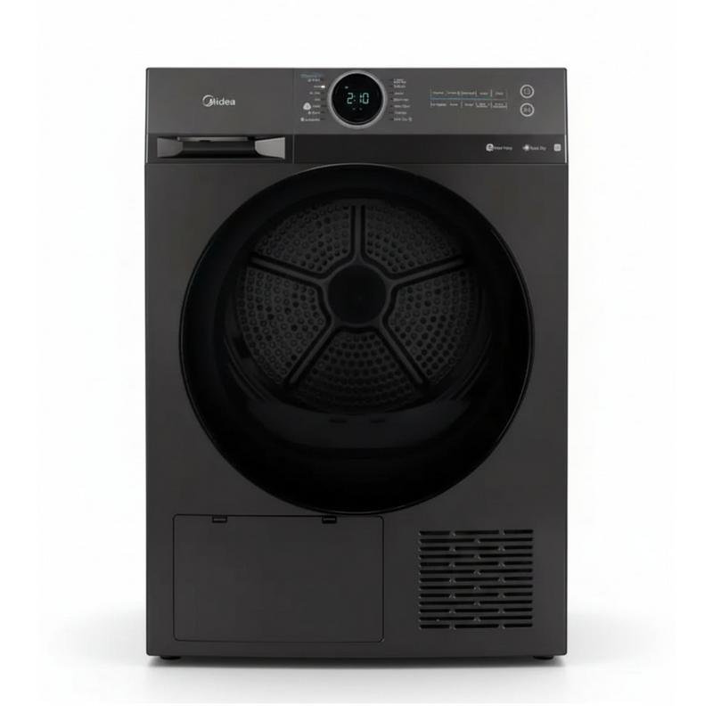 Midea 9kg Heat Pump Tumble Dryer, Smart Control (Black)