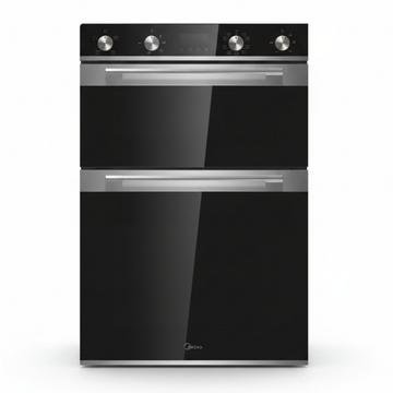 Midea double wall oven with 35L top and 70L bottom cavity