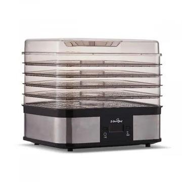 5 Star Chef 5-tray food dehydrator in silver with see-through door