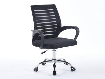 Cruz compact black mesh office chair