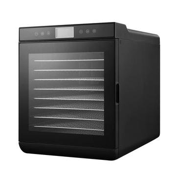 Devanti 10-tray stainless steel food dehydrator with glass door