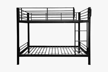 Easy Fix Metal Bunk Bed in black with side ladder