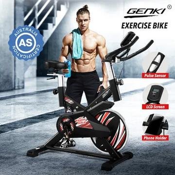 Genki indoor cycling exercise bike with LCD screen