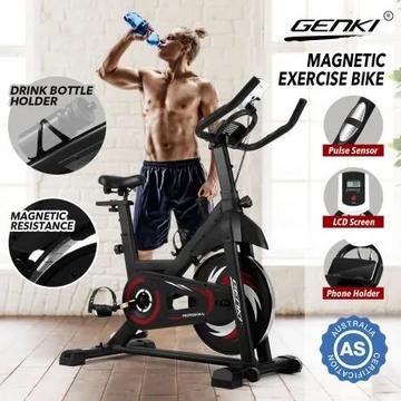 Genki magnetic exercise spin bike for home cardio