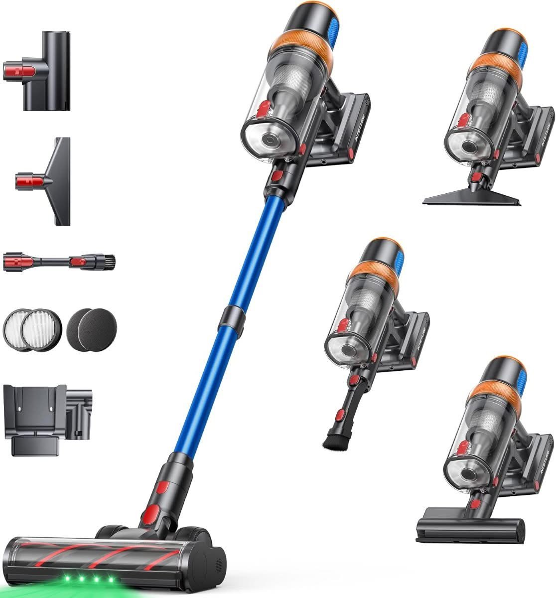 INTETURE cordless stick vacuum with LED screen