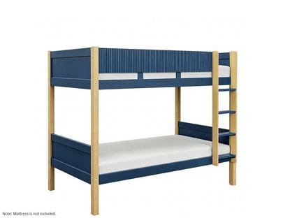 Mateo Bunk Bed in oak and navy that converts into two singles