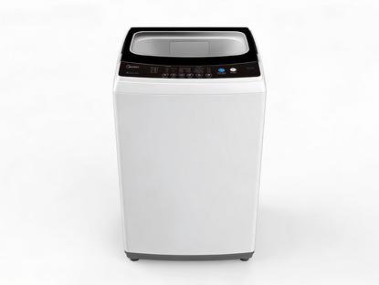 Midea 5.5kg top loader washing machine with glass lid in white