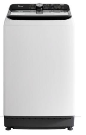 Midea 8kg rear-control top loader washing machine in white