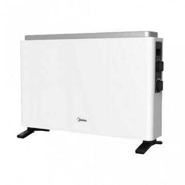 Midea NDK20-21A white convector electric heater with side control knobs