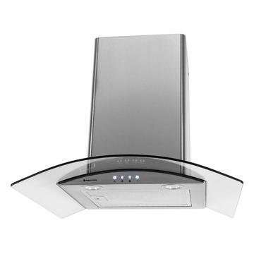 Parmco 600mm curved glass rangehood in stainless steel
