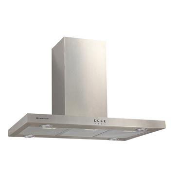 Parmco 900mm low-profile island rangehood in stainless steel