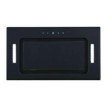 Parmco Turbo Pak Plus 520mm black glass slide-out rangehood