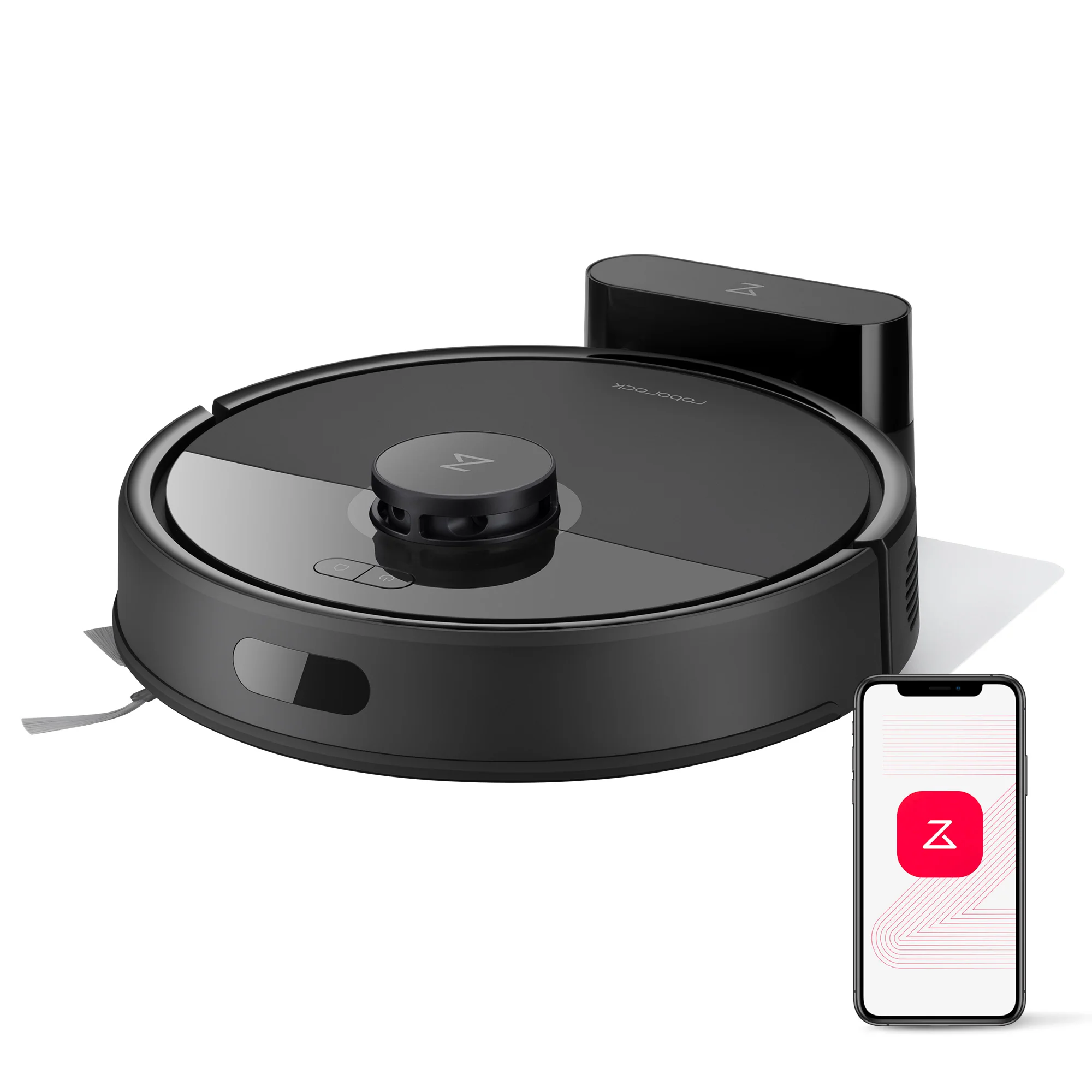Roborock Q7B robot vacuum in black