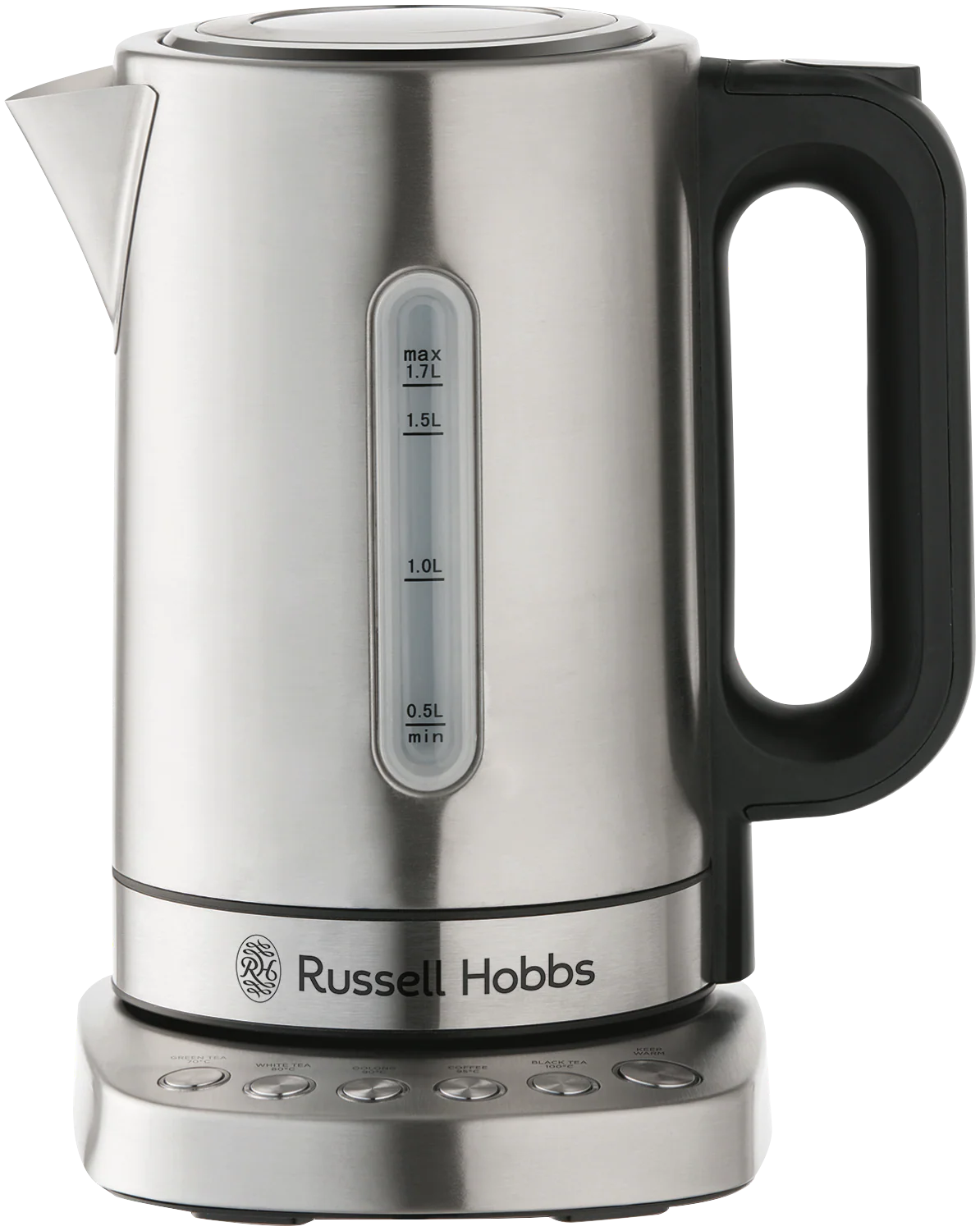 Russell Hobbs Addison digital kettle in silver