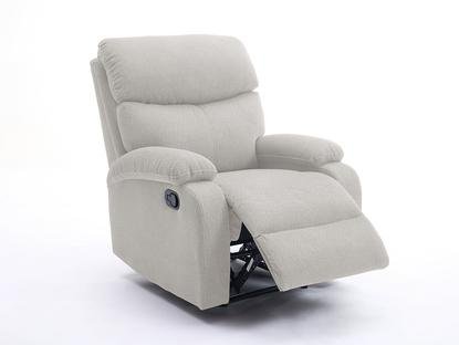 Giselle boucle push back recliner chair in beige from TSB Living NZ