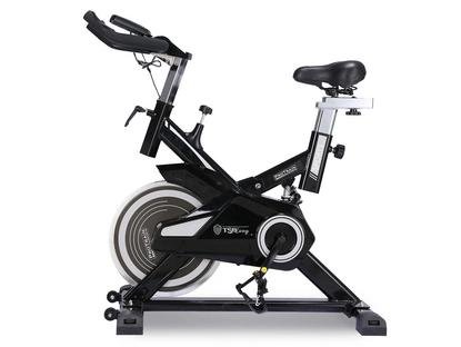 TSB Living 18kg flywheel spin bike in grey