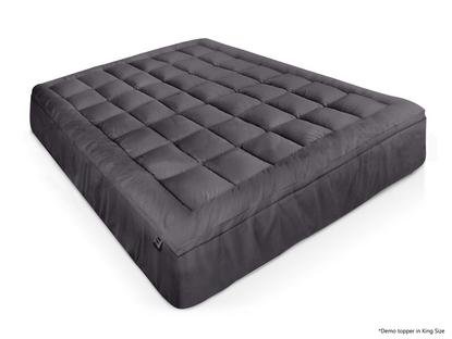 TSB Living bamboo charcoal pillow-top mattress topper