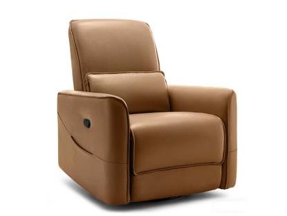 Rodger air leather manual recliner chair in brown from TSB Living NZ