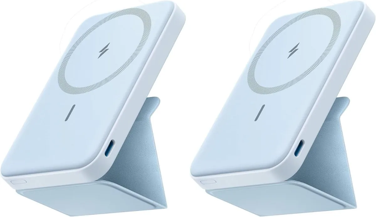 Anker 622 MagGo magnetic wireless power bank with foldable kickstand
