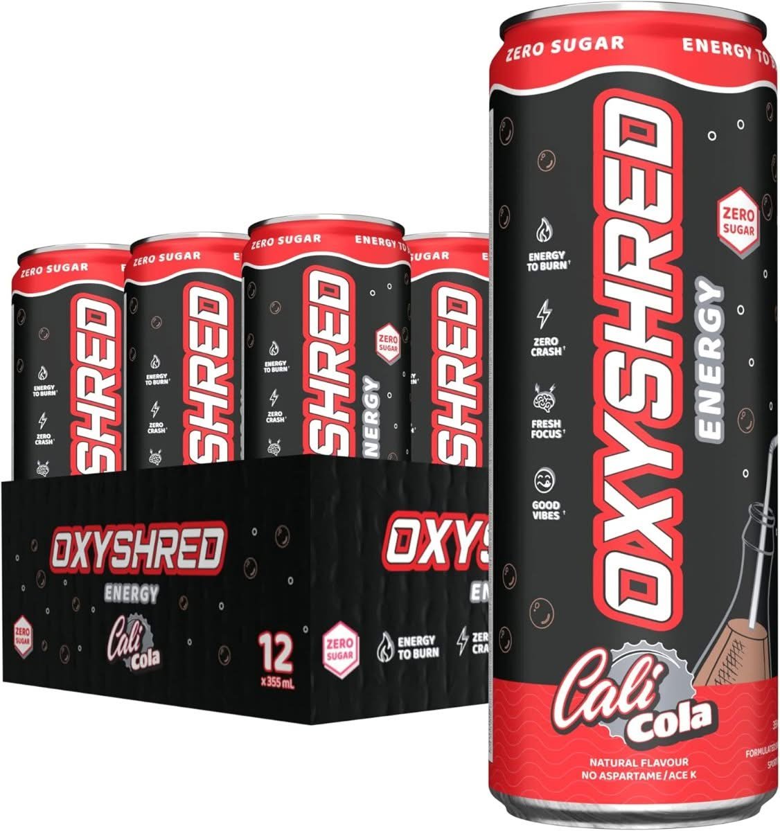 EHP Labs OxyShred Healthy Energy Drink Cali Cola 12 pack
