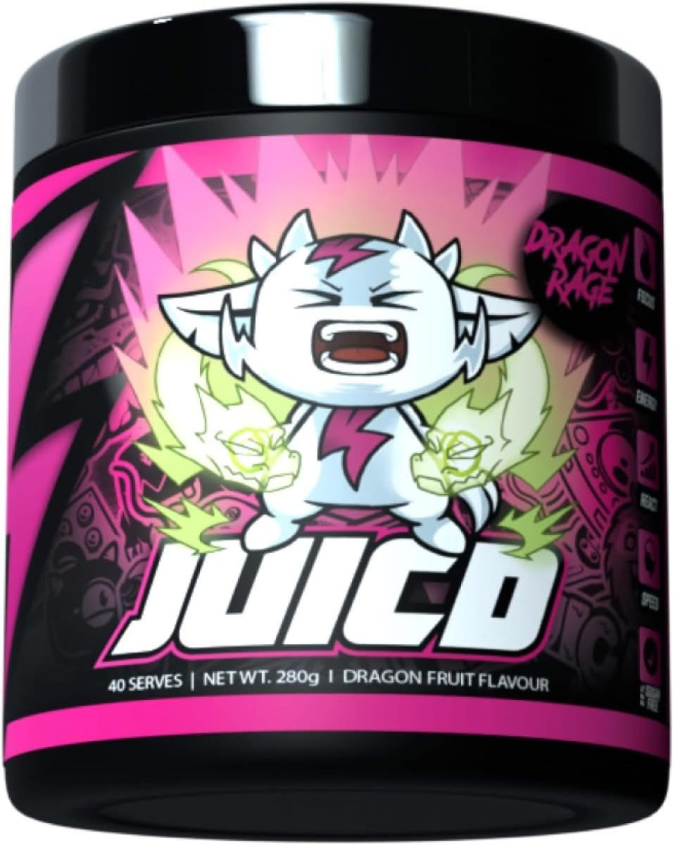 JUICD Energy Drink Powder Dragon Rage tub