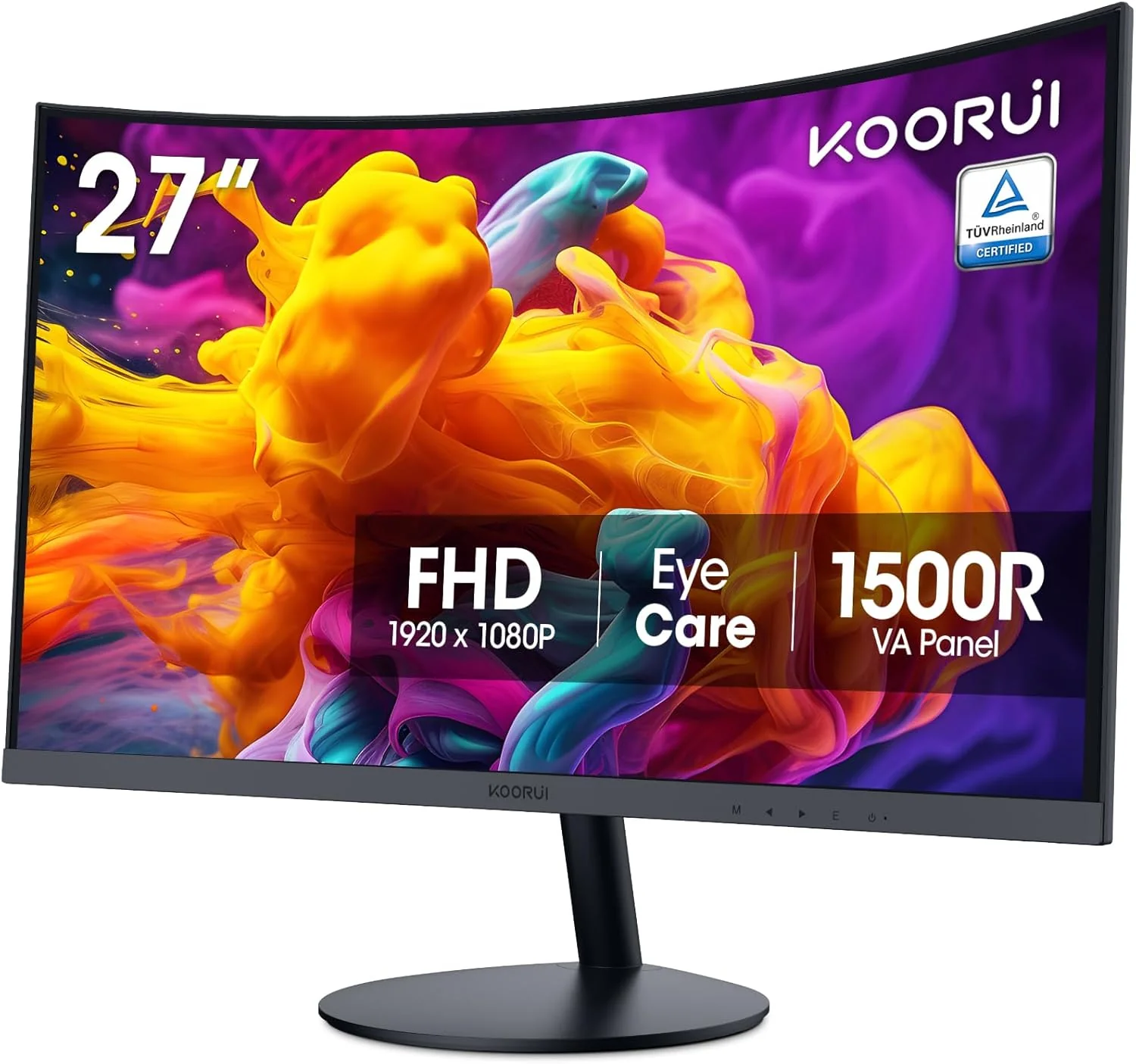 KOORUI 27 inch curved FHD monitor