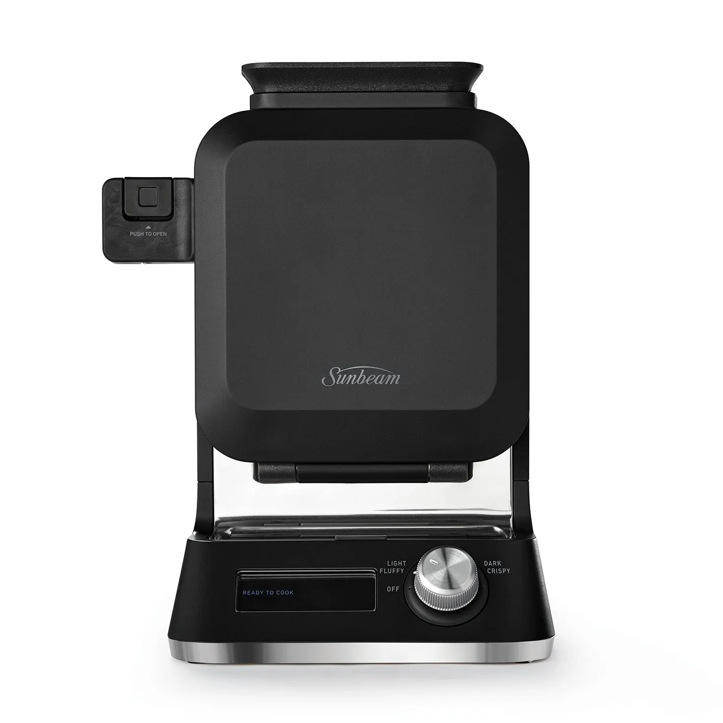 Sunbeam Vertical Waffle Maker on a plain background