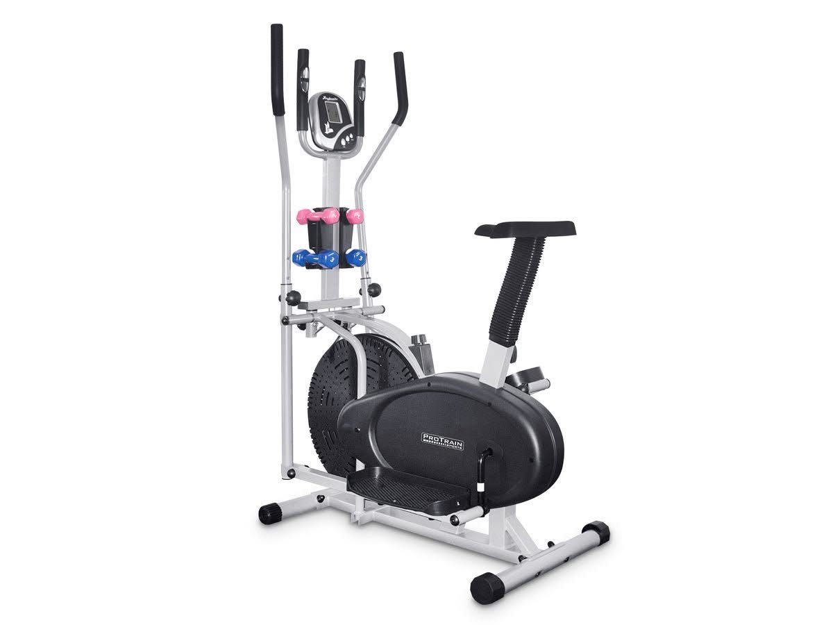 PROTRAIN Elliptical Trainer With Dumbbells